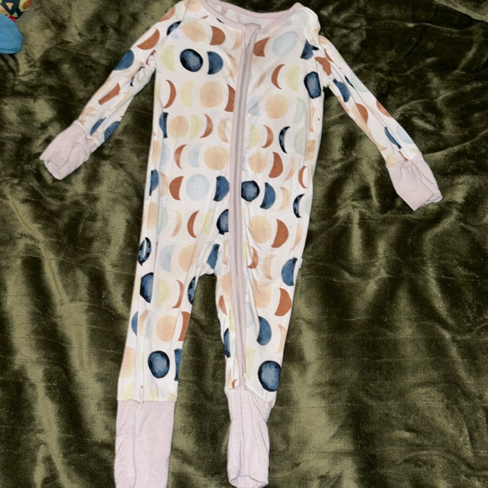 Little Sleepies 3/6 months Luna moon print